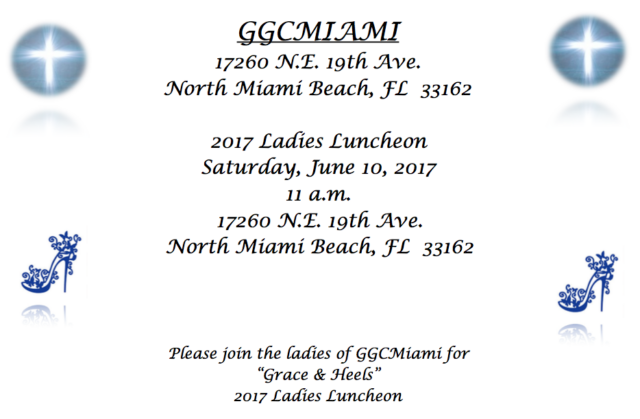 Invitation to 2017 Ladies Luncheon event.